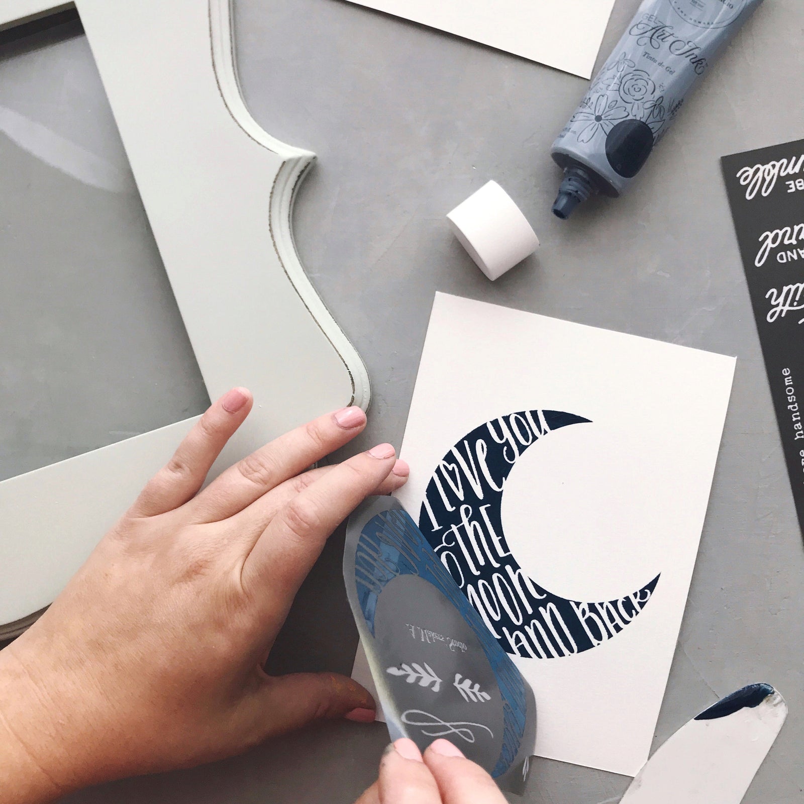 Angels and Moon - Mesh Stencil 2 pack 4.25x11