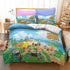 Animal Crossing Pattern Bedding Set Quilt Cover Without Filler
