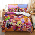 Animal Crossing Pattern Bedding Set Quilt Cover Without Filler