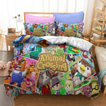 Animal Crossing Pattern Bedding Set Quilt Cover Without Filler