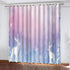 Animal Deer Curtains Pattern Blackout Window Drapes