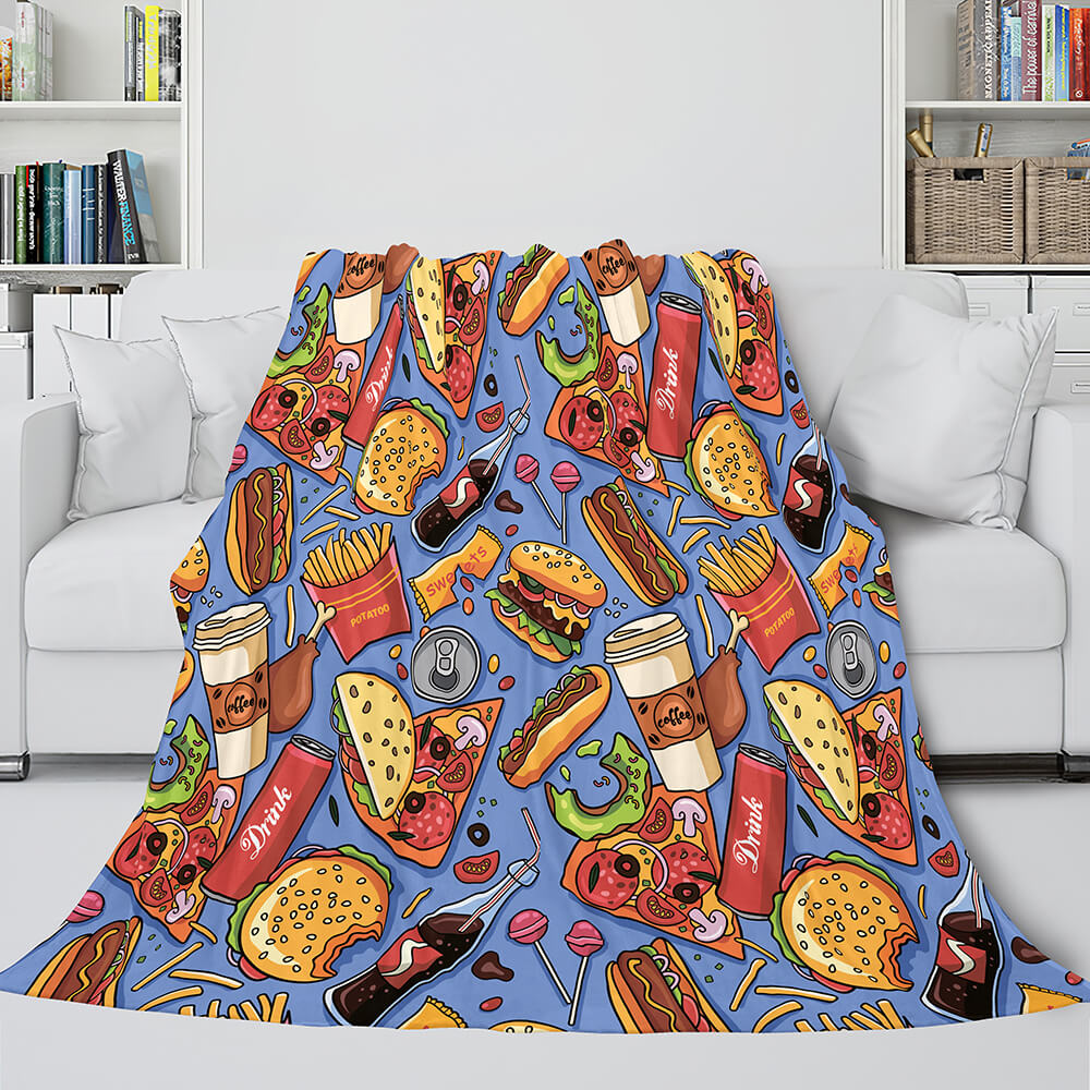 Animal Flower Soft Flannel Fleece Throw Cosplay Blanket