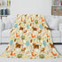 Animal Flower Soft Flannel Fleece Throw Cosplay Blanket