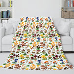 Animal Flower Soft Flannel Fleece Throw Cosplay Blanket