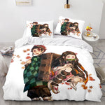 Anime Demon Slayer Cosplay Bedding Set Quilt Cover Without Filler