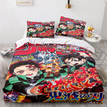 Anime Demon Slayer Cosplay Bedding Set Quilt Cover Without Filler