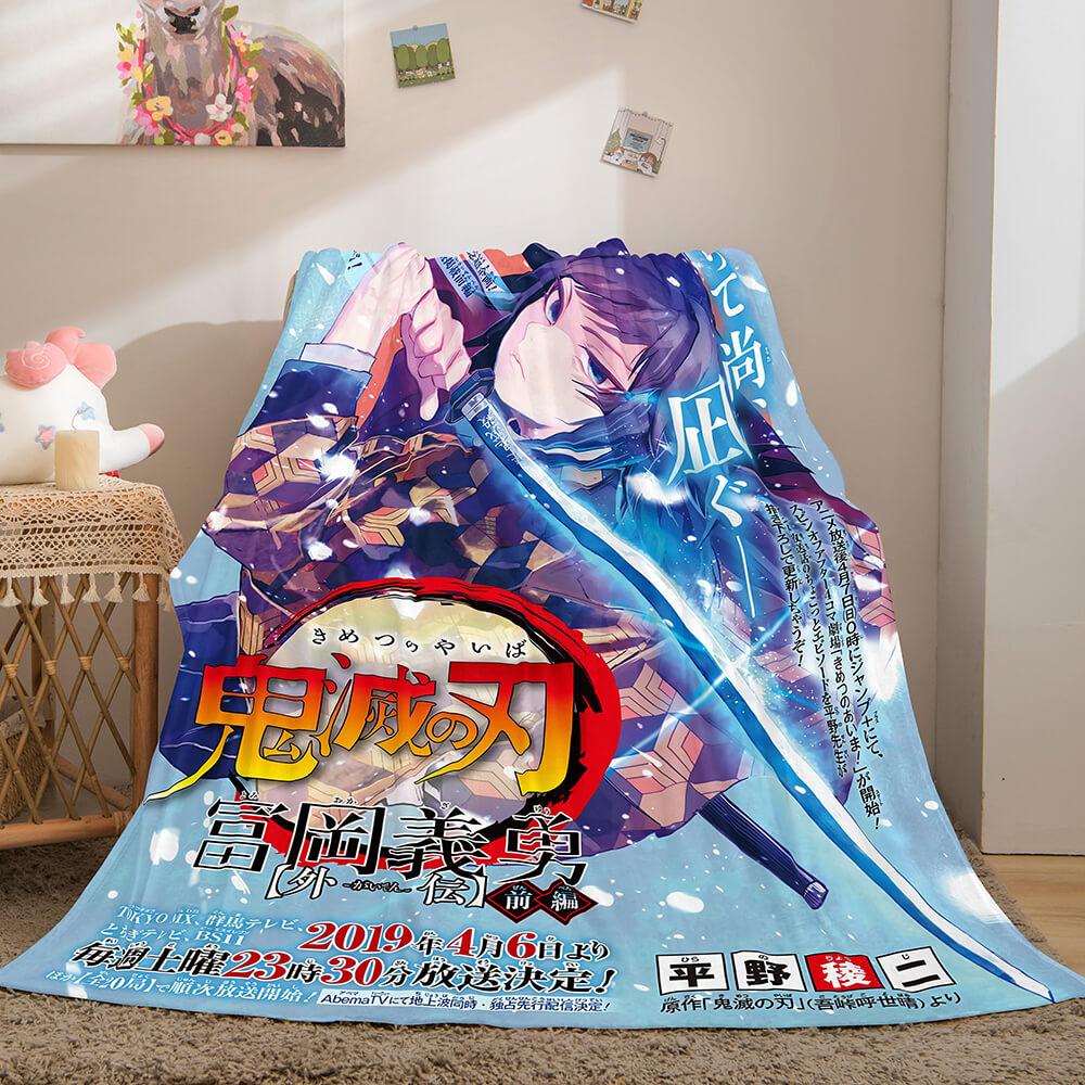 Demon Slayer Flannel Fleece Throw Blanket