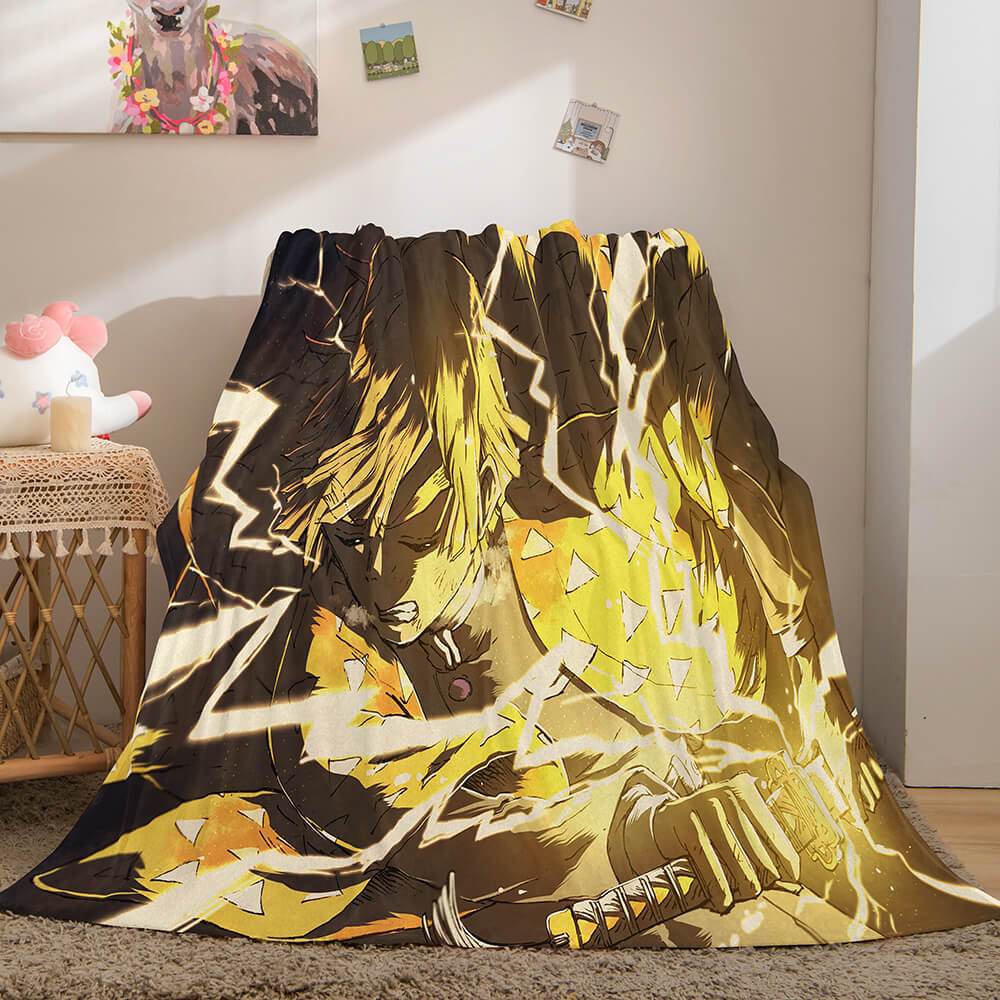 Demon Slayer Flannel Fleece Throw Blanket