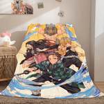 Anime Demon Slayer Flannel Fleece Throw Blanket