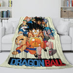 Anime Dragon Ball Blanket Flannel Fleece Throw Room Decoration
