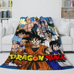 Anime Dragon Ball Blanket Flannel Fleece Throw Room Decoration