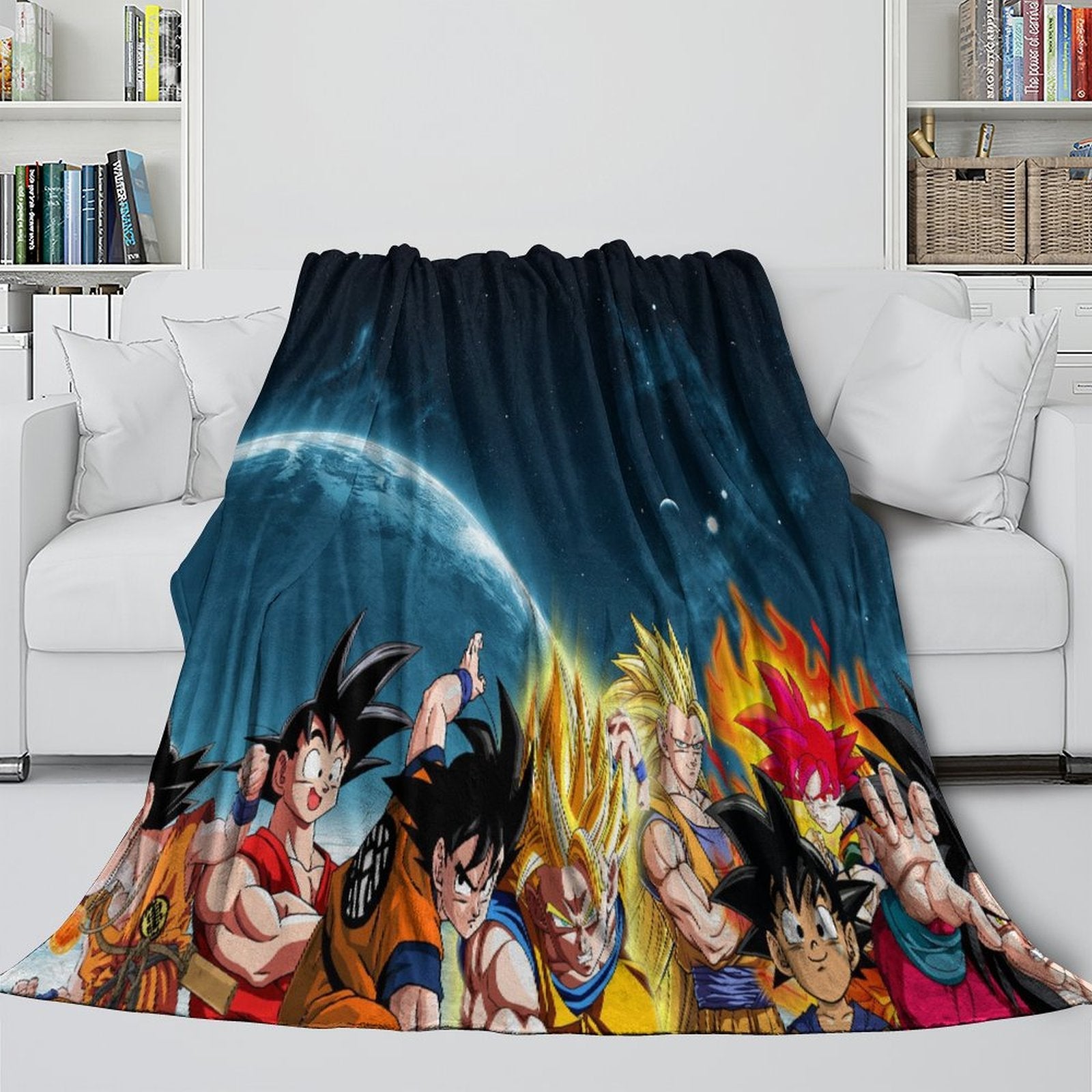 Anime Dragon Ball Blanket Flannel Fleece Throw Room Decoration