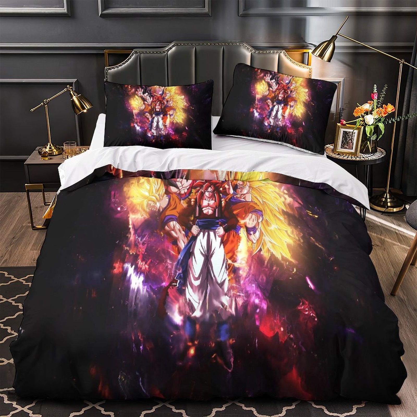 Anime Dragon Ball Kids Bedding Set Pattern Duvet Cover Without Filler