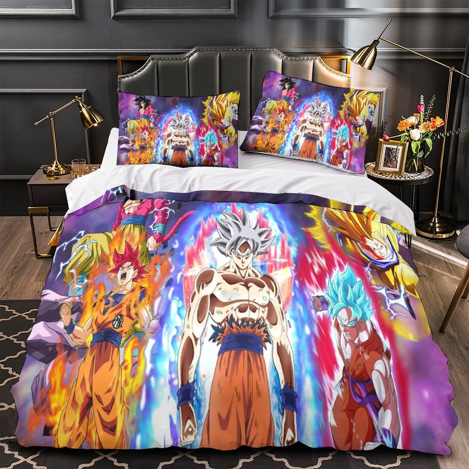 Anime Dragon Ball Kids Bedding Set Pattern Duvet Cover Without Filler
