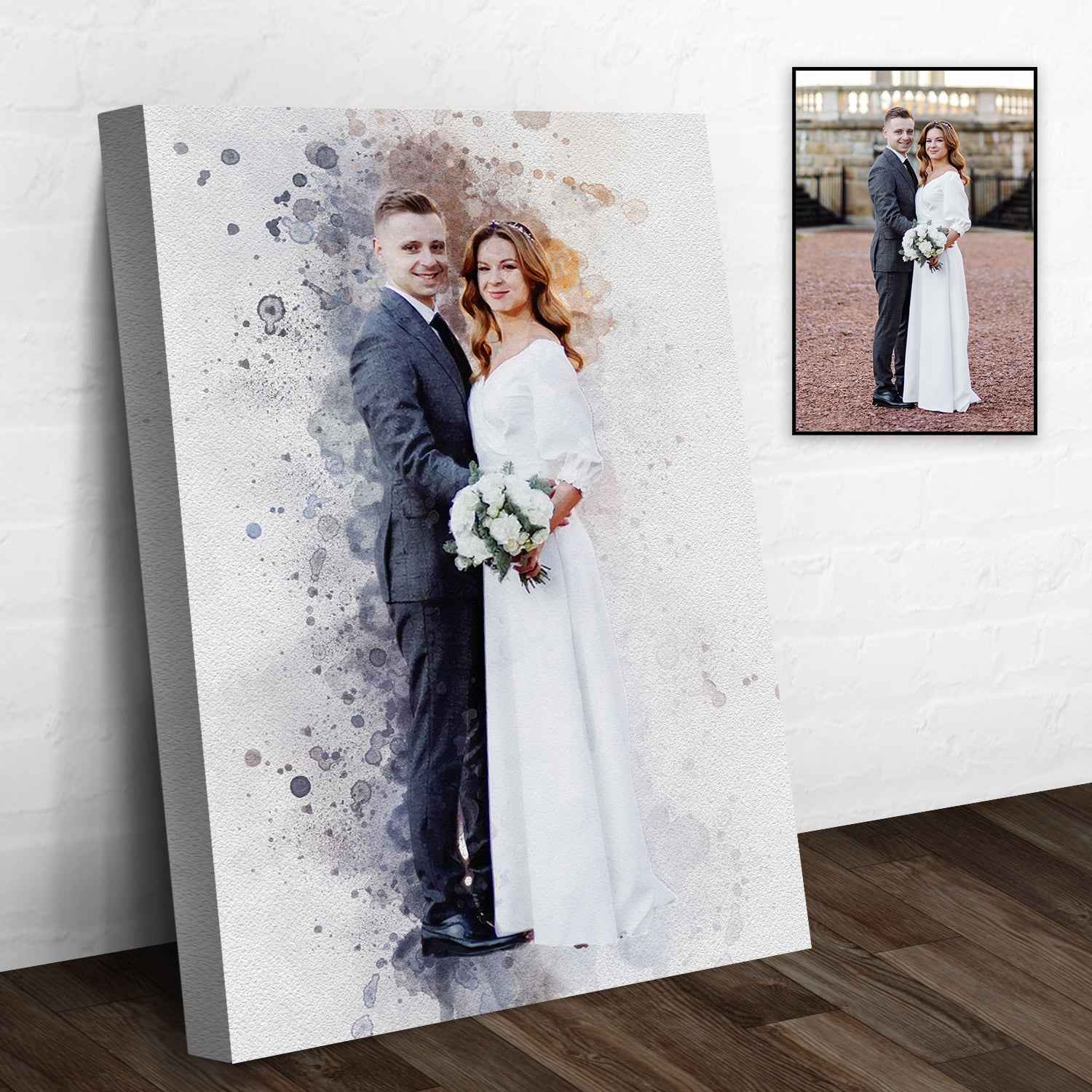 Custom Anniversary Watercolor Portrait