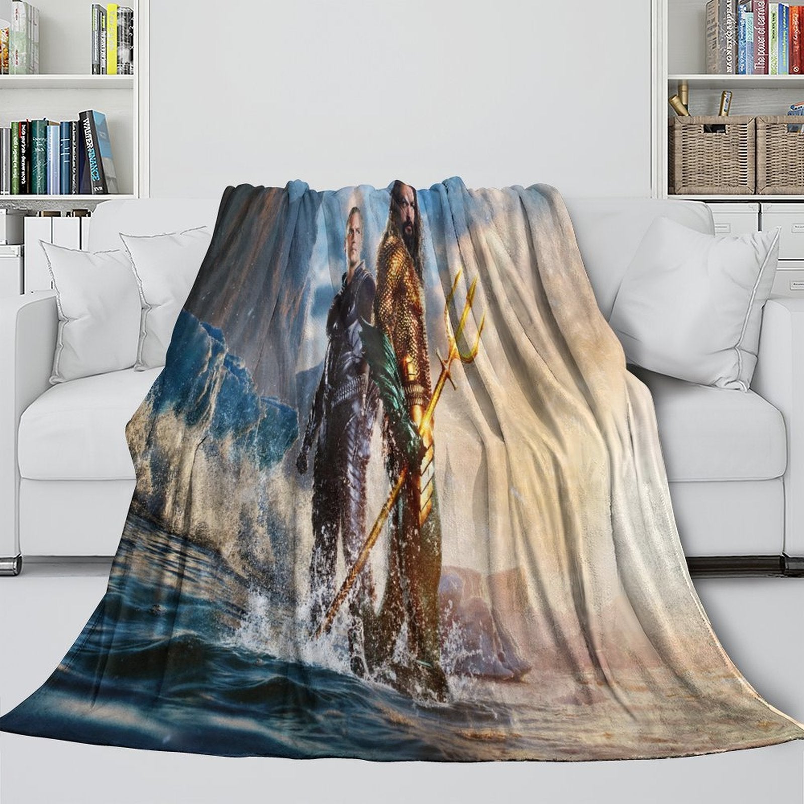 Aquaman and the Lost Kingdom Blanket Flannel Fleece Throw Room Decoration