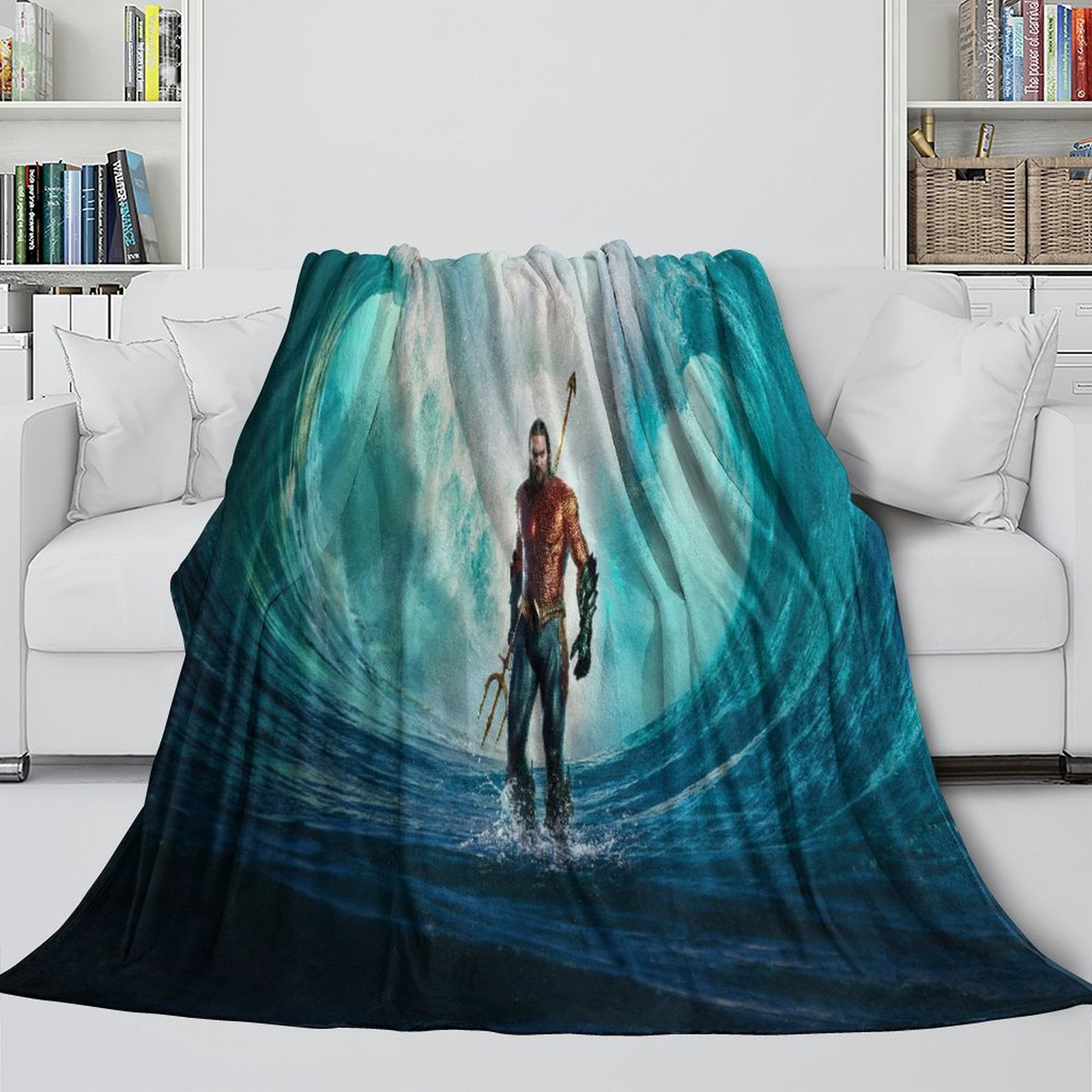 Aquaman and the Lost Kingdom Blanket Flannel Fleece Throw Room Decoration