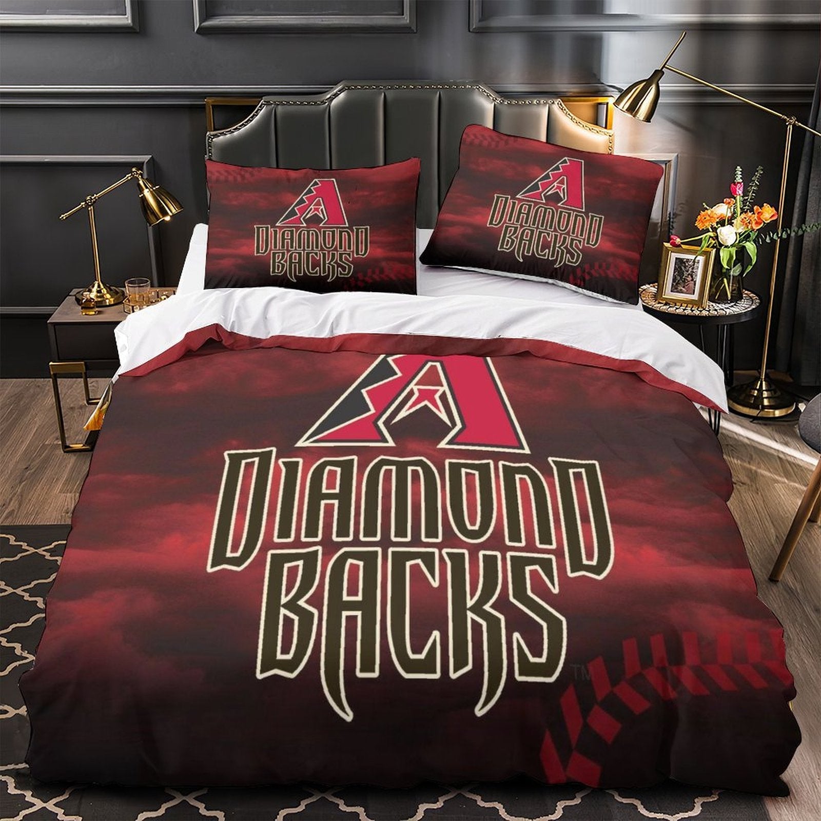 Arizona Diamondbacks Bedding Set Quilt Cover Without Filler