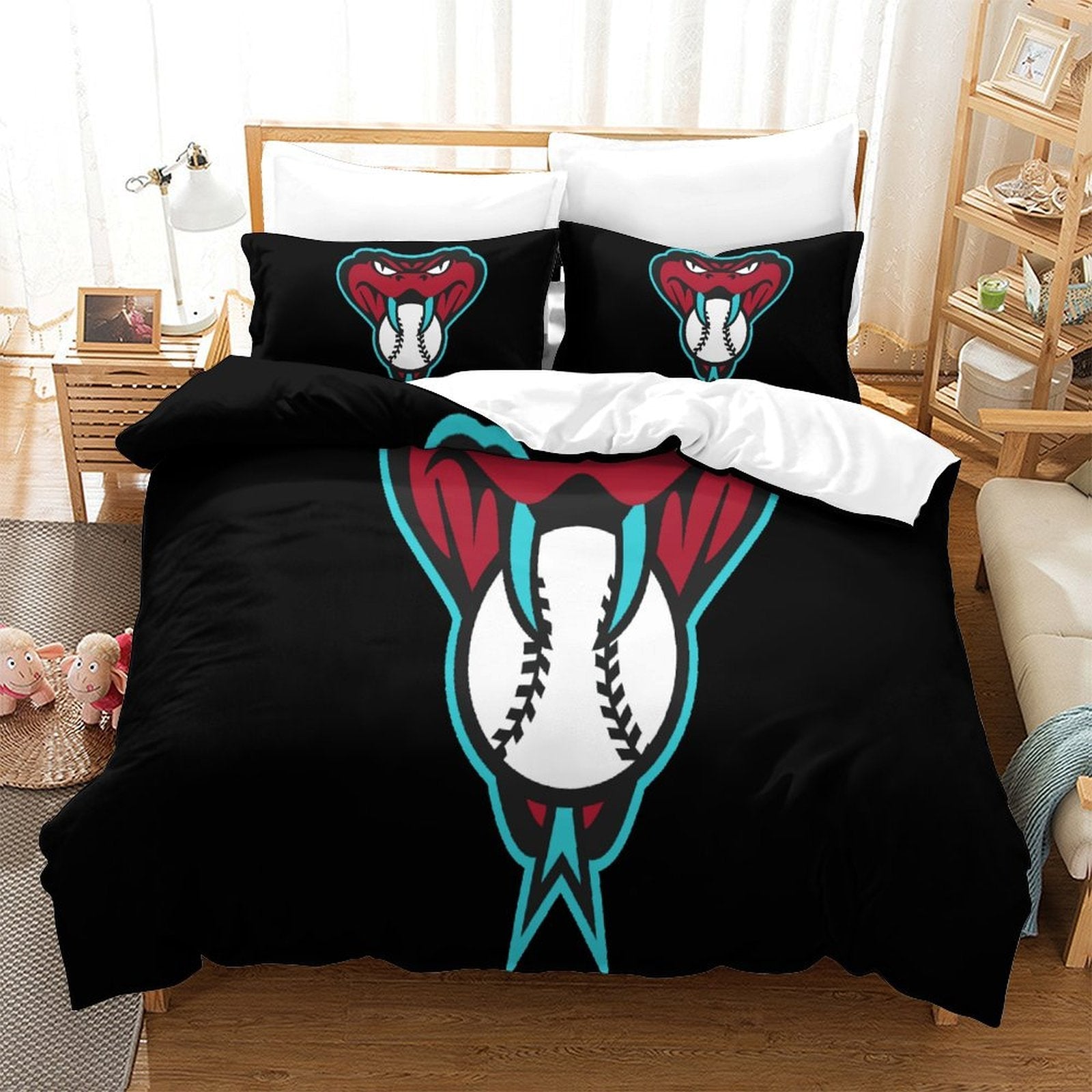 Arizona Diamondbacks Bedding Set Quilt Cover Without Filler