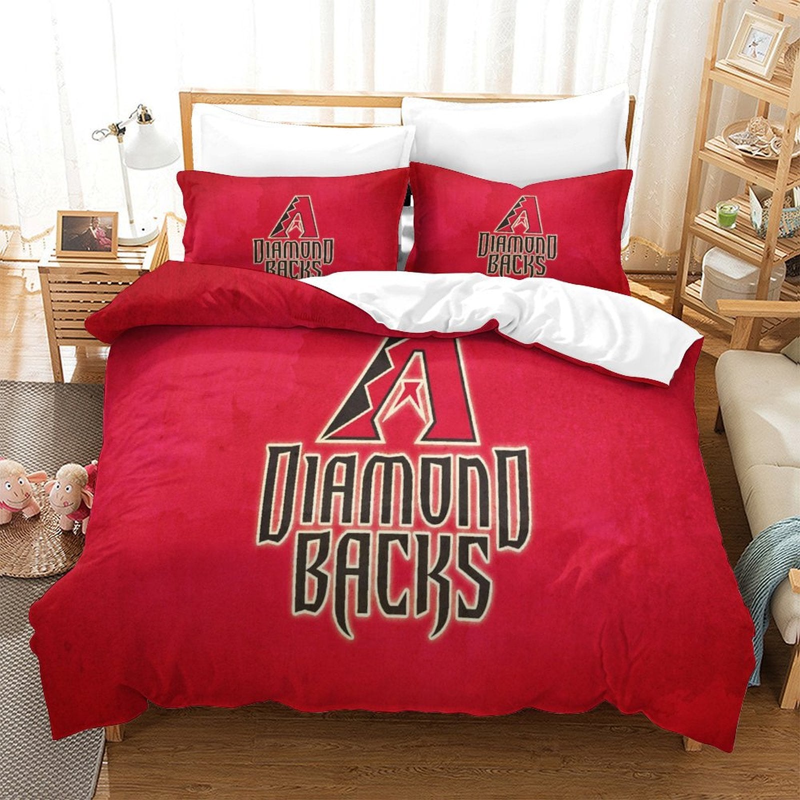 Arizona Diamondbacks Bedding Set Quilt Cover Without Filler