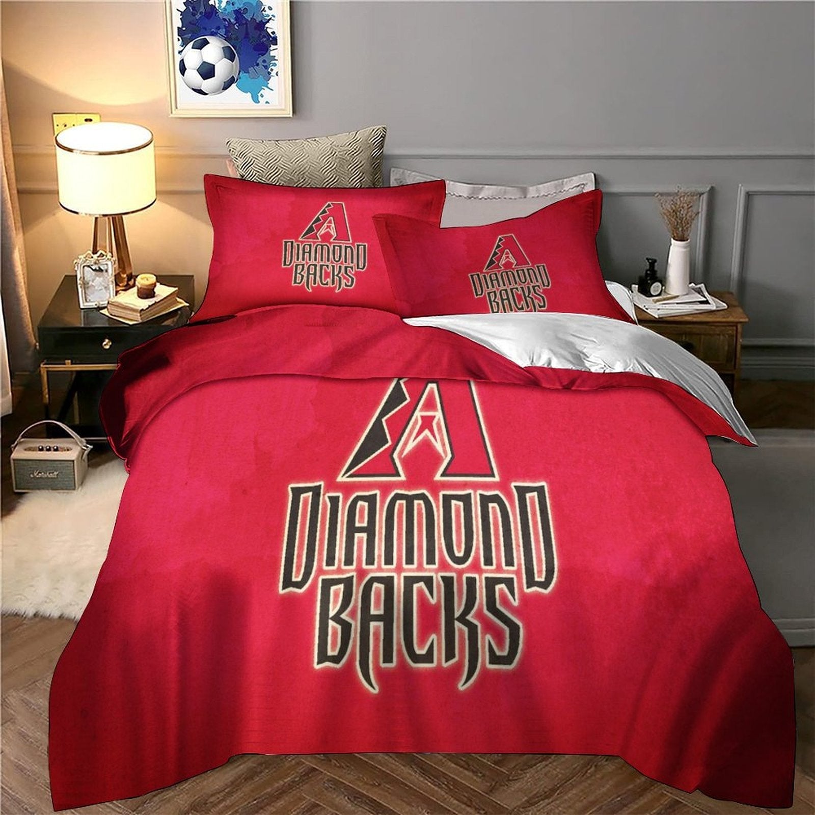 Arizona Diamondbacks Bedding Set Quilt Cover Without Filler