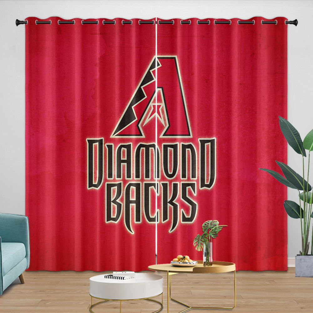Arizona Diamondbacks Curtains Blackout Window Drapes Room Decoration