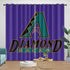 Arizona Diamondbacks Curtains Blackout Window Drapes Room Decoration