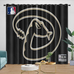 Arizona Diamondbacks Curtains Blackout Window Drapes Room Decoration