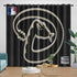 Arizona Diamondbacks Curtains Blackout Window Drapes Room Decoration
