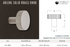 Arlene Solid Brass Cabinet Knob