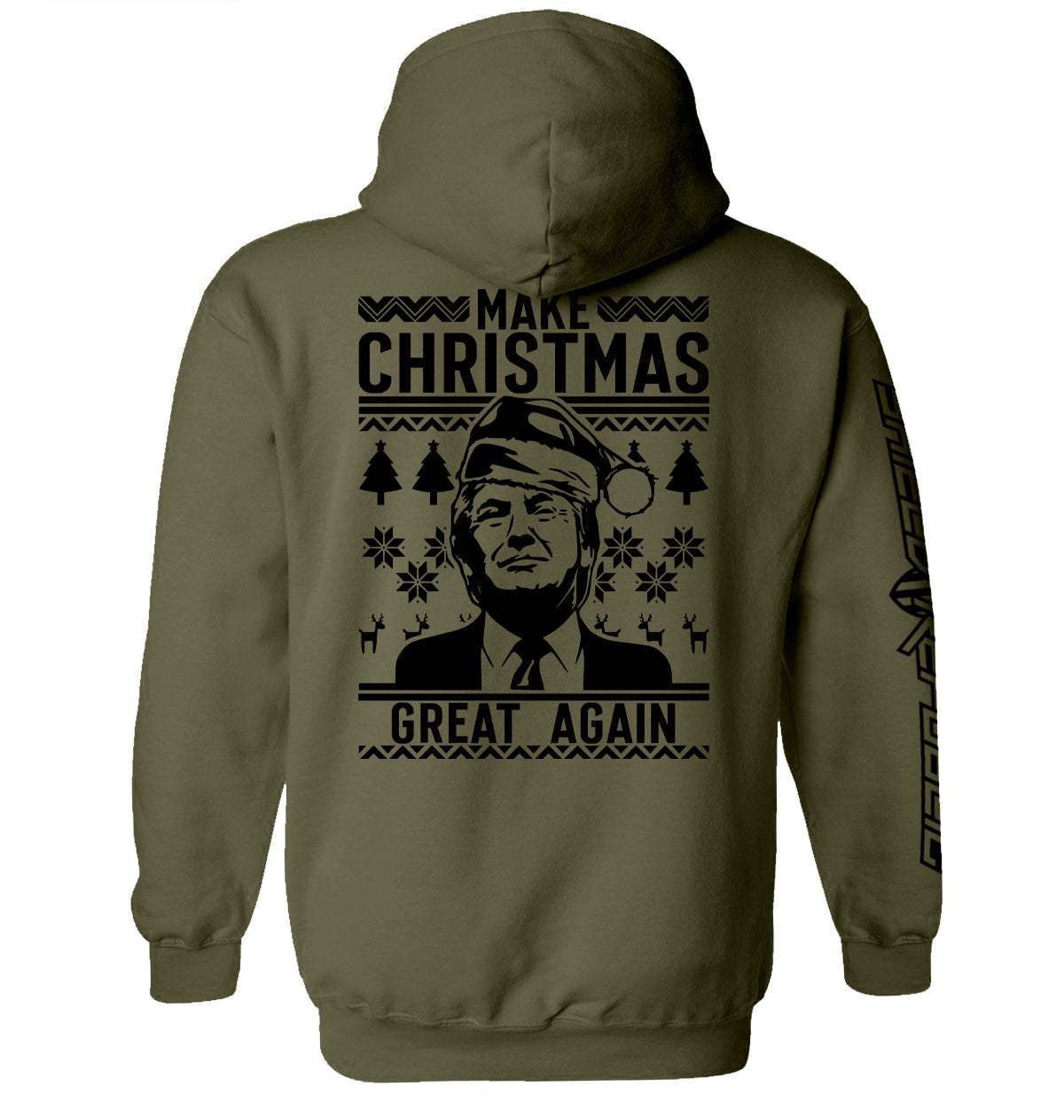 Make Christmas Great Again Trump Sweater Print - T-Shirt