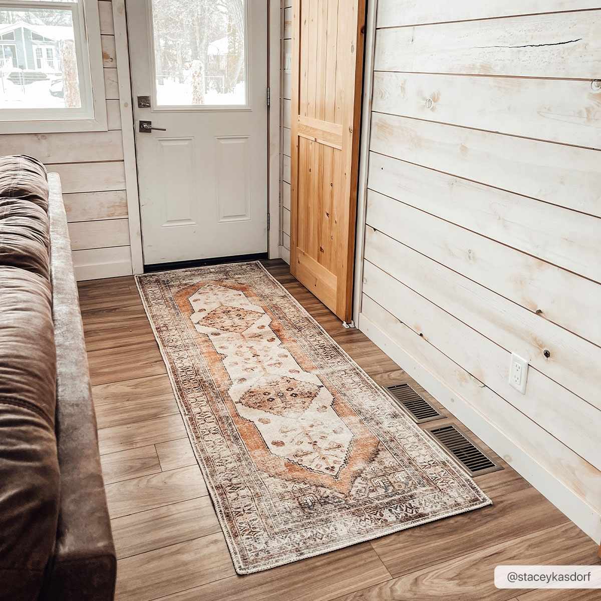 Arncliffe Vintage Flat Pile Washable Rug