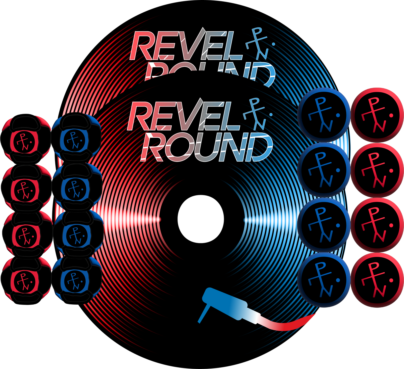 💿 Turntable Edition | Red & Blue Remix