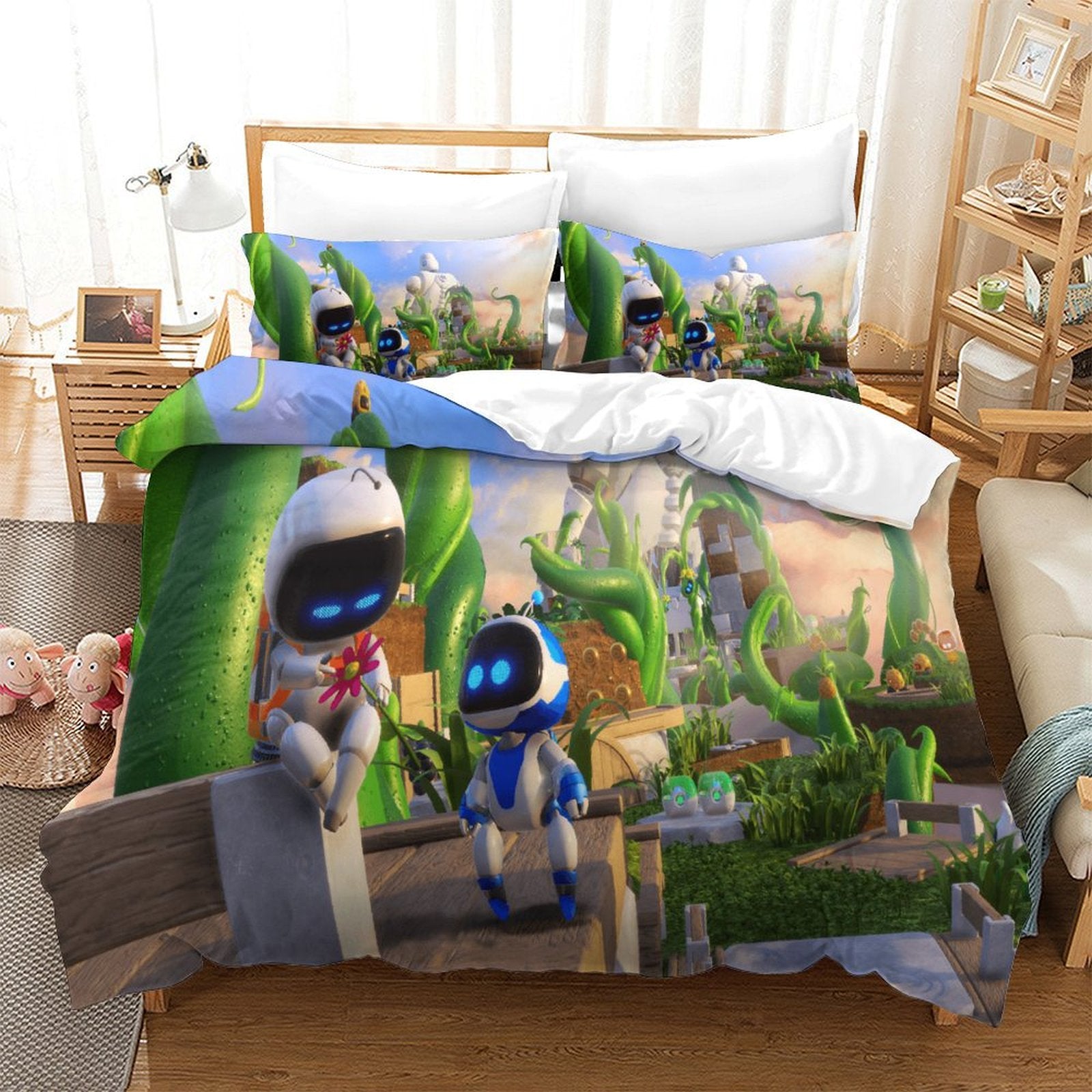 Astro Bot Bedding Set Quilt Cover Without Filler