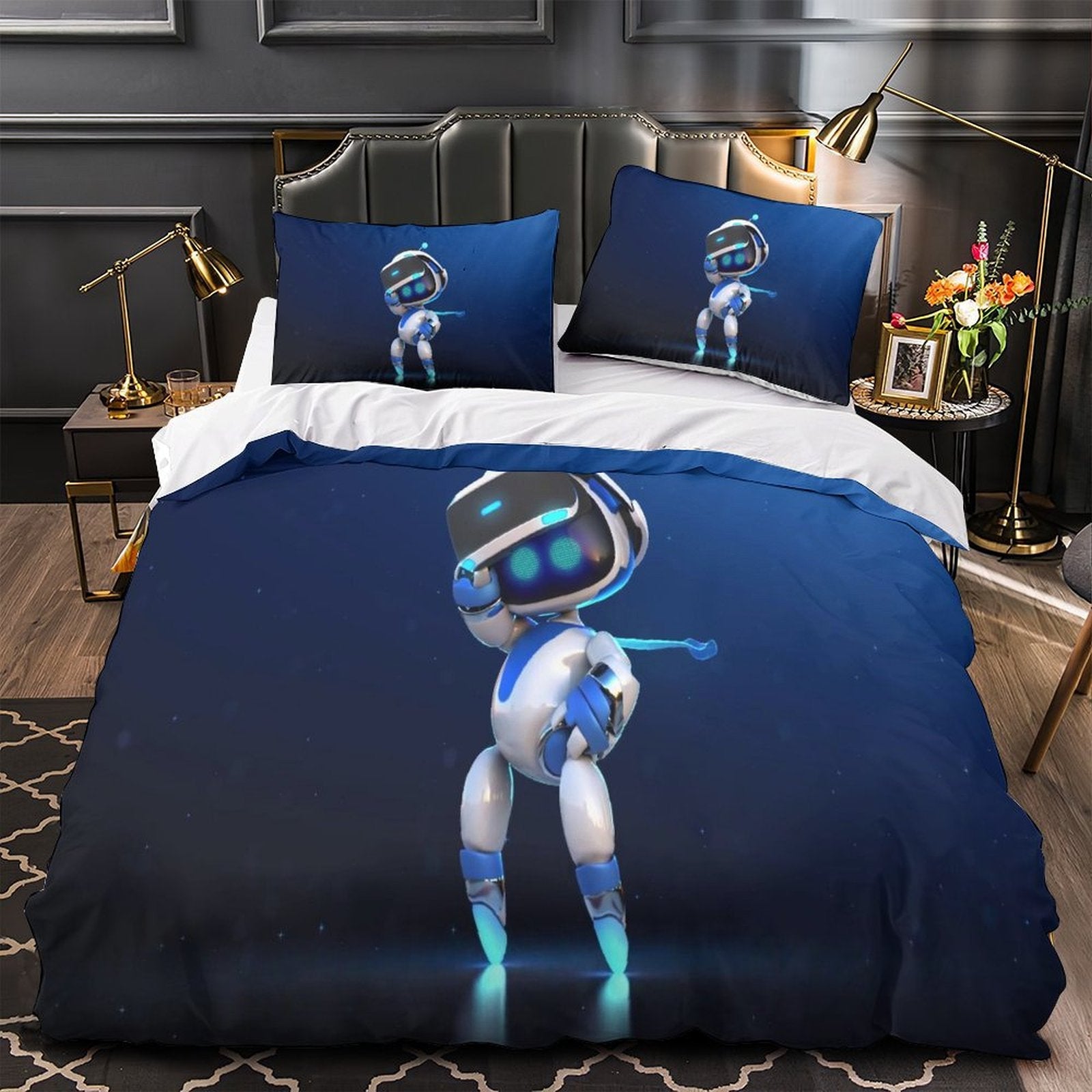 Astro Bot Bedding Set Quilt Cover Without Filler