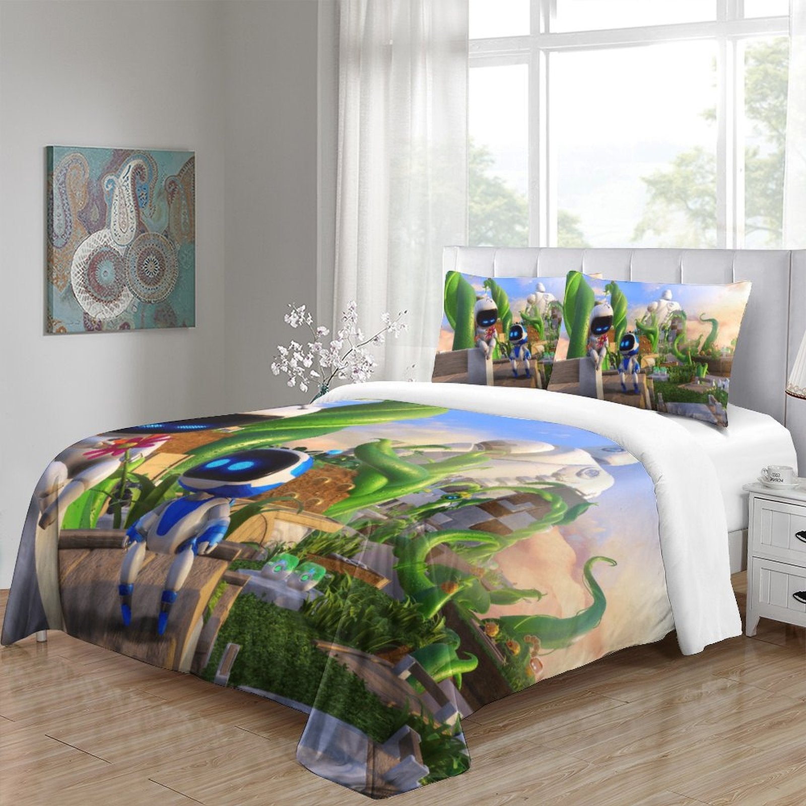 Astro Bot Bedding Set Quilt Cover Without Filler
