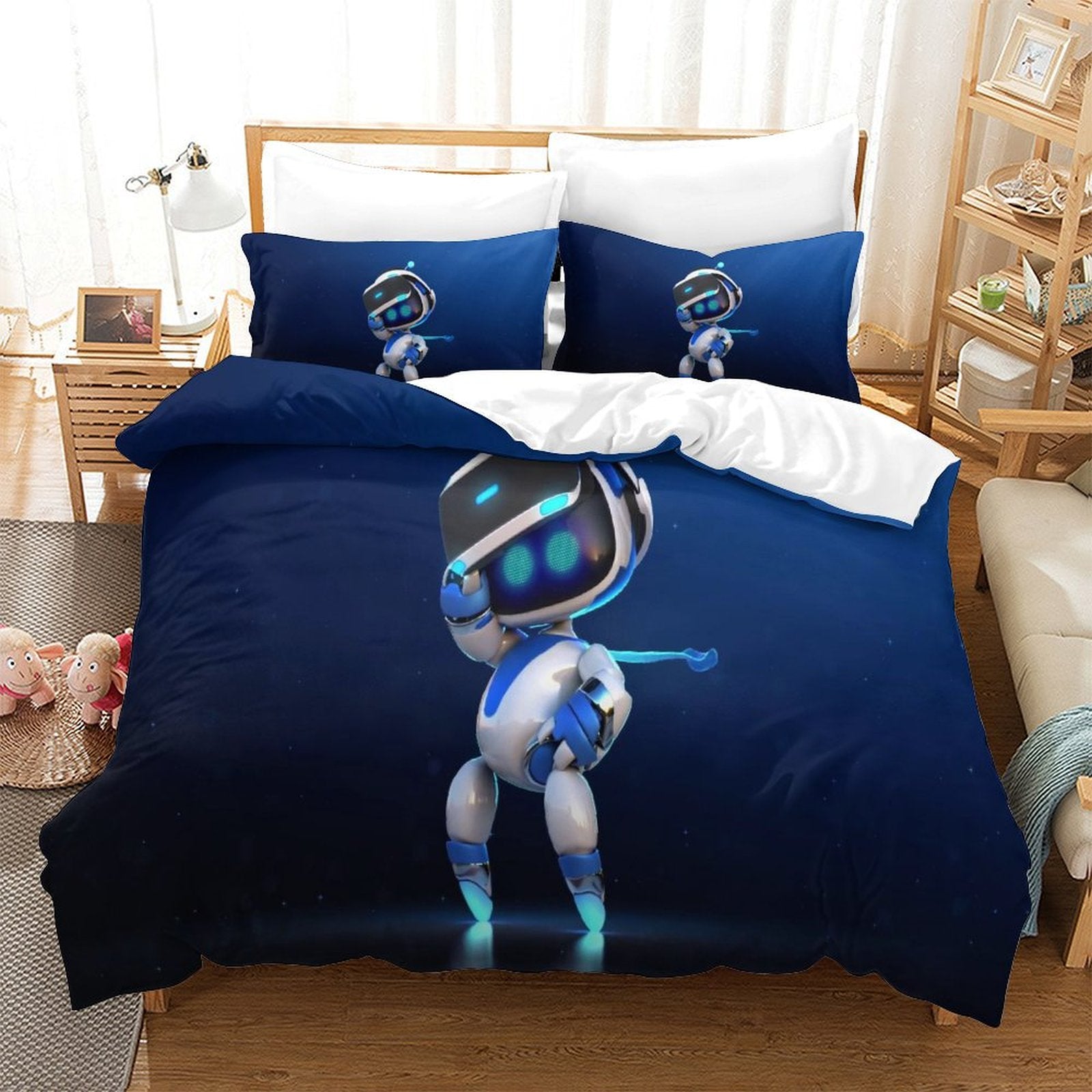 Astro Bot Bedding Set Quilt Cover Without Filler