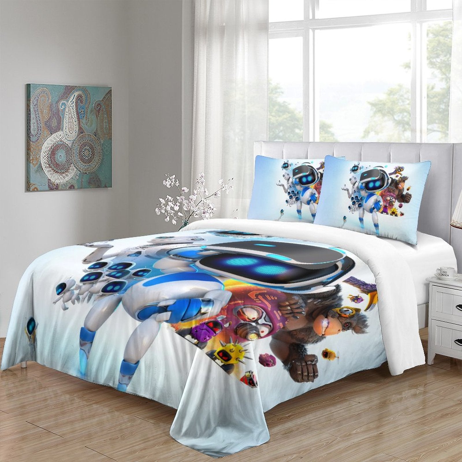 Astro Bot Bedding Set Quilt Cover Without Filler