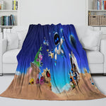 Astro Bot Blanket Flannel Throw Room Decoration