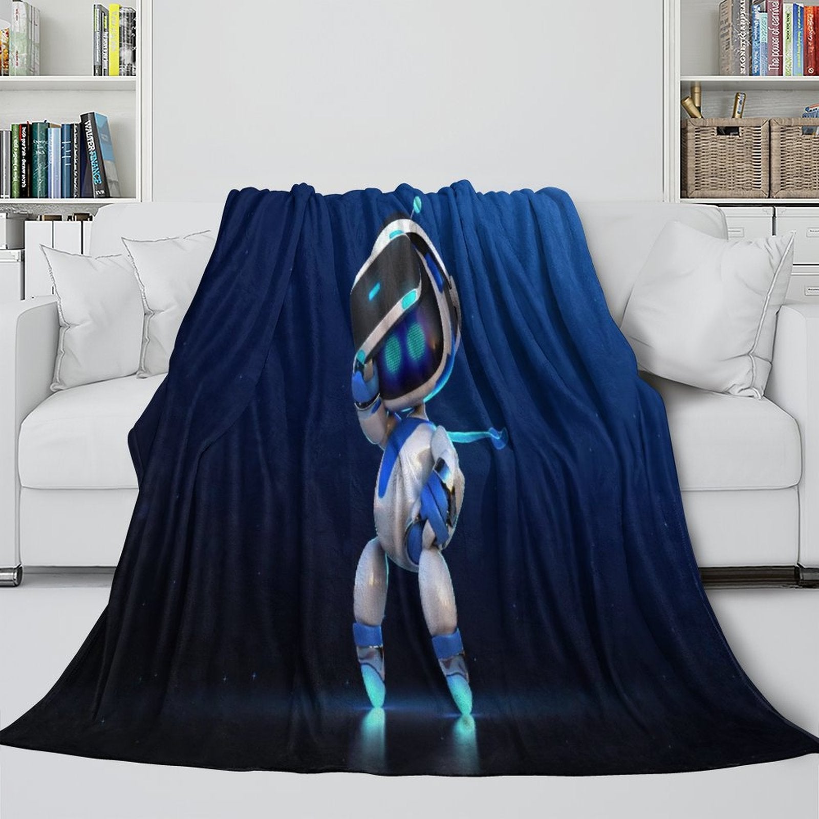 Astro Bot Blanket Flannel Throw Room Decoration