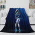 Astro Bot Blanket Flannel Throw Room Decoration