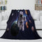 Astronaut Blanket Flannel Kids Room Throw