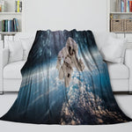 Astronaut Blanket Flannel Kids Room Throw