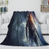 Astronaut Blanket Flannel Kids Room Throw