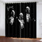 Astronaut Curtains Pattern Blackout Window Drapes
