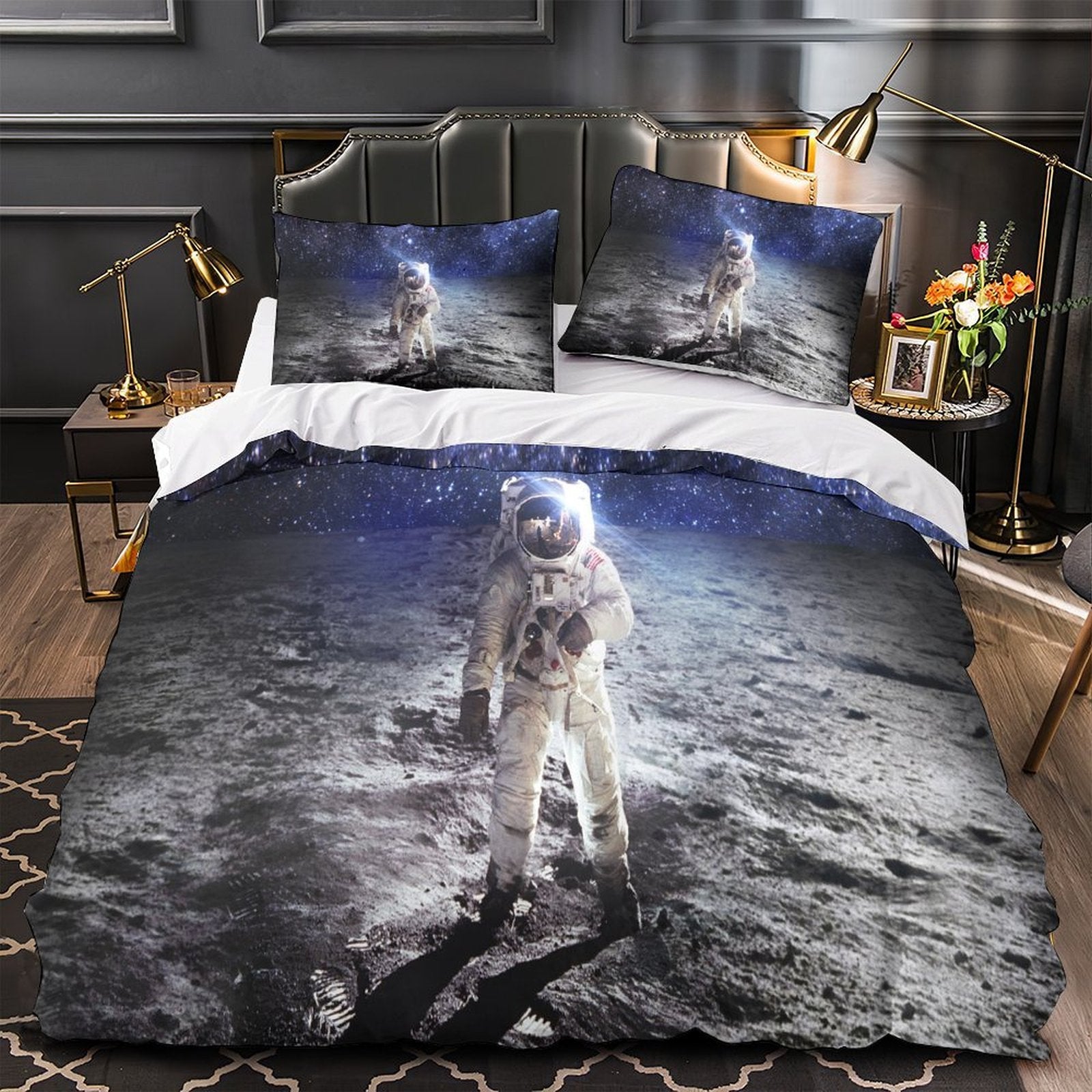 Astronaut Duvet Cover Pattren Bedding Set Without Filler