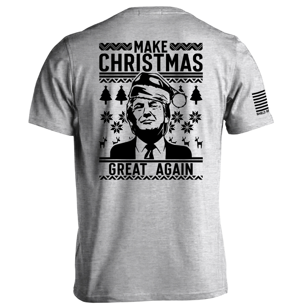 Make Christmas Great Again Trump Sweater Print - T-Shirt