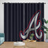 Atlanta Braves Curtains Blackout Window Drapes Room Decoration