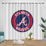 Atlanta Braves Curtains Blackout Window Drapes Room Decoration
