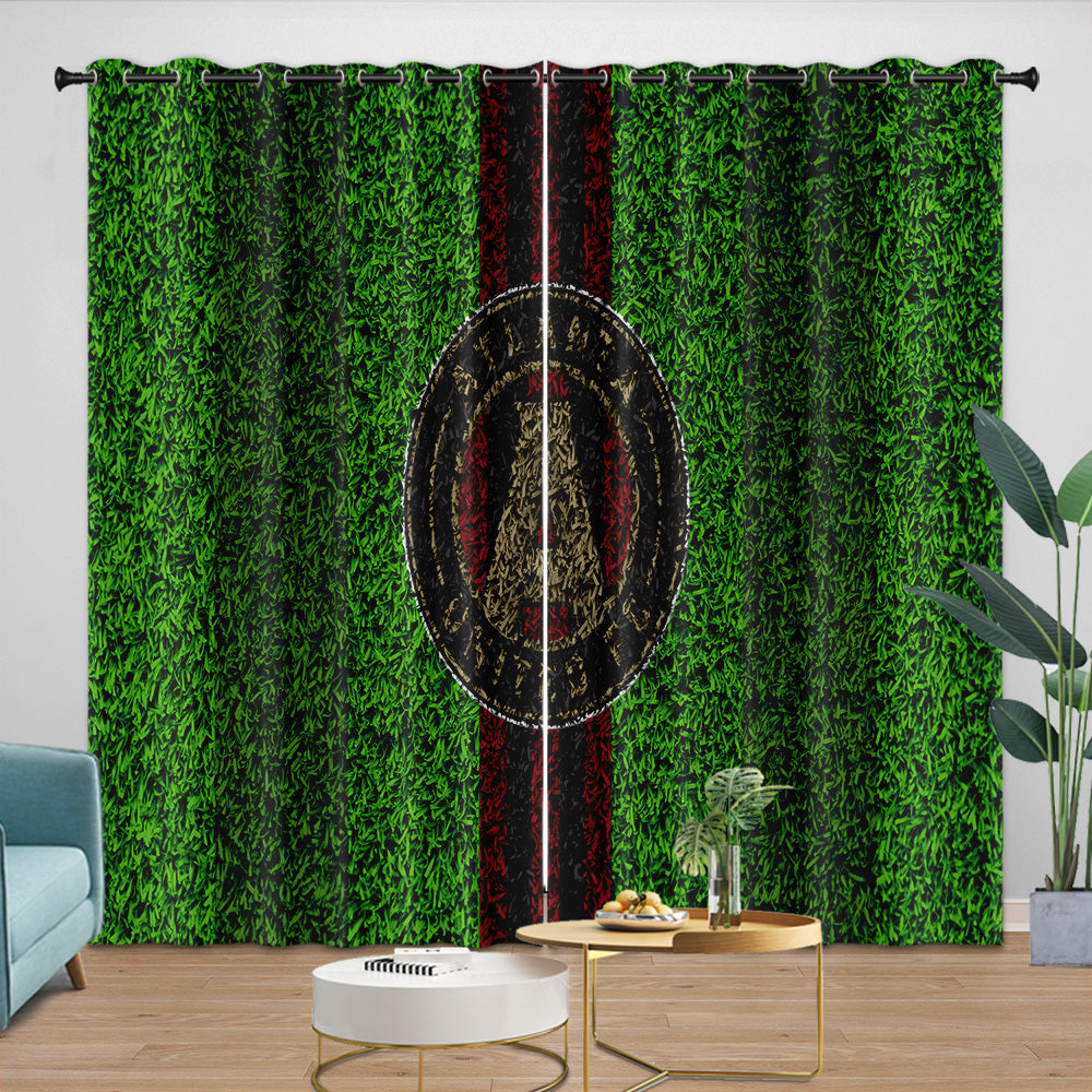 Atlanta United FC Curtains Blackout Window Drapes Room Decoration